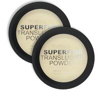 2x 12g Superfine Translucent Pressed Powder Compatible with Technic Applicators and Brushes - Bundled by Smart Cutie