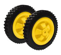 2X 146mm 6 Inch Trolley Wheel For Fishing Golf Cart Yellow Solid