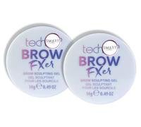 2x 14g Brow FXer Sculpting Gel, Clear, Instant Laminated Brows that Last All Day, Compatible with Technic Applicators and Brushes - Bundled by Smart Cutie