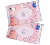 2x 150 Easy-Tie Nappy Bags, Disposable Diaper Sacks, Clip Close Lid - Bundled by Getinstyle Shop