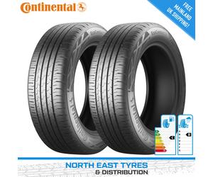2x 155 65 14 CONTINENTAL ECOCONTACT 6 | GREAT C/B RATINGS | NEW TYRES | 75T