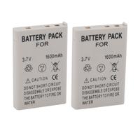 2x 1600mAh EN EL5 Batteries with Cleaning Cloth for CoolPix Series