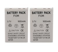 2x 1600mAh EN EL5 Batteries with Cleaning Cloth for CoolPix Series