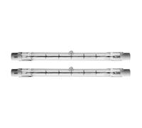2x 160W 240V 117.6mm Tungsten R7s Halogen Linear Replaces 200W 03844