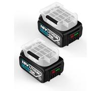 2X 18 V 5.0 Ah replacement battery for Bosch Professional - lithium-ion battery compatible with Bosch 18 V Professional tools and GAL chargers (GAL18V-20, GAX18V-30, GAL18V-40, GAL1880 CV)