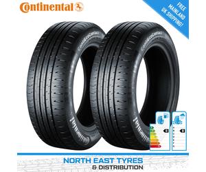 2x 185 55 15 CONTINENTAL ECOCONTACT 5 | TOP B/B RATINGS | NEW TYRES | 82H