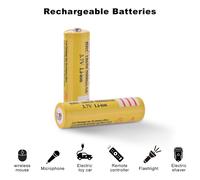 2x 18650 Li-ion 5001mAh Replacement Charge Battery for Remote Controller BC971