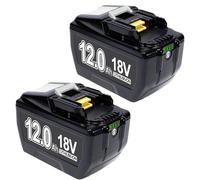 2X 18V 12000mAh Replacement for Makita 18V Batteries Compatible with Makita Battery BL1890 BL1860 BL1860B BL1850B BL1840 BL1830 High Capacity Battery for Cordless Tools (2PC)