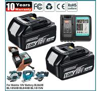 2X 18V 5.0Ah Original BL1850 Battery For Makita LXT Li-ion BL1830 BL1860/Charger