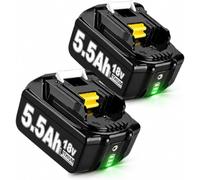 2X 18V 5.5Ah Battery Replacement for Makita 18V LXT Cordless Tools