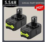 Ryobi RB18L50 ONE+ Lithium+ 5.0Ah Battery, 18 V