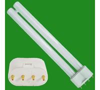 2x 18W OSRAM Dimmable 2G11 4 Pin PLL Dulux L CFL 3500K White Light Bulb Lamp [EEK: B]