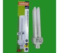 2x 18W OSRAM Dimmable G24q-2, 4 pin 3000K Low Energy CFL PLC Light Bulb Lamp