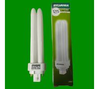 2x 18W Sylvania Dimmable G24q-2, 4 pin 4000K Low Energy PLC Light Bulb Lamp