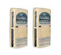 2x 1kg Softwood Wood Shavings, Natural Pet Bedding for Small Animals, Suitable for Rabbits, Hamsters and Guinea Pigs