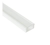2X 1M/3.3ft Aluminium LED Profile with Cover/Extrusion Channel for 12V 5050 5630 3528 Strip Lights Single Colour RGB White Kitchen Cabinet (White, Transparent Cover)