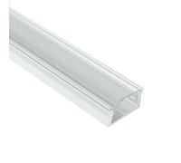 2X 1M/3.3ft Aluminium LED Profile with Cover/Extrusion Channel for 12V 5050 5630 3528 Strip Lights Single Colour RGB White Kitchen Cabinet (Silver/Aluminium Transparent Cover)