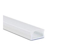 2X 1M/3.3ft Aluminium LED Profile with Cover/Extrusion Channel for 12V 5050 5630 3528 Strip Lights Single Colour RGB White Kitchen Cabinet (White, Opal Cover)