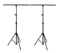 2X 2.5M Lighting Stand & Light Mounting T Bar Adjustable Photography Tripod Kit