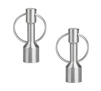 2X (2 Pieces) Keychain Neodymium Magnet for Testing Brass, Gold, Silver, Ferrous Metals and Hanging Keys