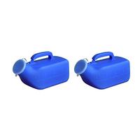 2X 2000ml Toilet Male Men Urinal Car/Travel/Bed Bottle Pot with Lid