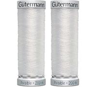 2X 200m Gutermann Sulky Invisible Thread, Clear,Sewing, Beading, Strong Non-Stretch - Bundled by SEWBOX