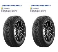 2x 205 55 R16 (91V) MICHELIN CROSS CLIMATE 2 ALL SEASON NEW TYRES PAIR 2055516