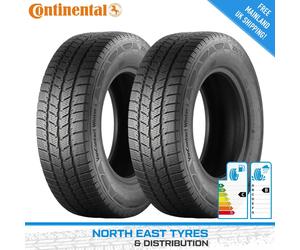 2x 205 70 17C CONTINENTAL VANCONTACT WINTER | COMMERCIAL TYRES | M+S 115/113R