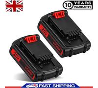 2X 20V LBXR20 For Black & Decker 18V Li-Ion Slide Battery BL1518 BL2018 20 Volt