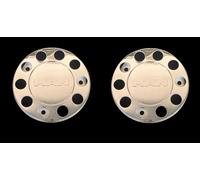 2x 22.5 stainless steel wheel outer trim covers 10 studs universal for truck lorry Scania MAN Mercedes DAF (For MAN)