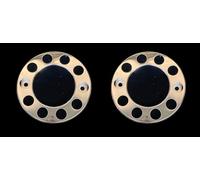 2x 22.5 stainless steel wheel outer trim covers 10 studs universal for truck lorry Scania MAN Mercedes DAF Renault Ford Volvo Iveco (UNIVERSAL C)