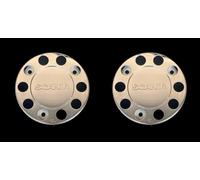 2x 22.5 stainless steel wheel outer trim covers 10 studs universal for truck lorry Scania MAN Mercedes DAF (For Scania)