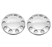 2x 22.5 stainless steel wheel outer trim covers 10 studs universal for truck lorry Scania MAN Mercedes DAF (For DAF)