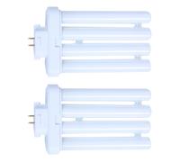 2X 220V 27W 4 Pin Rows 6500K Double-H Quad Tube Compact Fluorescent La