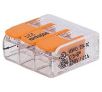 2X 221-613 Installation Quick Clamp 221 Spring Loaded Terminal 05-6mm² 450V WAGO