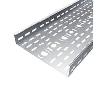 2X 225mm Heavy Duty Cable Tray 3M Length Pre-Galvanised