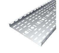 2X 225mm Medium Duty Cable Tray 3M Length Pre-Galvanised