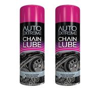 2X 250ml Auto Extreme Motorcycle Chain Lube Spray Grease Oil Lubricant For bike, Car