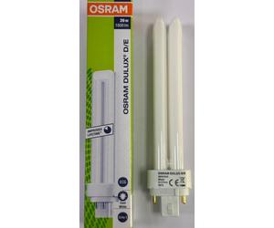 2x 26W OSRAM Dimmable G24q-3, 4 pin, 4000K 840 Low Energy CFL Light Bulb PL Lamp