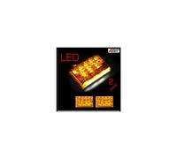 2x 27 LED White Amber Rear Tail License Number Plate Lights Lamp 12V Car Truck