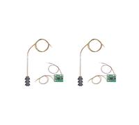 2X 3 Color Traffic Light Signals Ho Oo Scale Model 6Led For Diy Sand Table Crossing Street Construction Railway Two Side