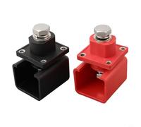 2X 300A High Current Copper Lithium Battery Terminal Block for Energy Storage, IP67 Rated DC500V, M10 Wire Core, Flame Retardant PA66 Housing, Panel Mount