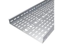 2X 300mm Heavy Duty Cable Tray 3M Length Pre-Galvanised