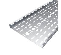 2X 300mm Medium Duty Cable Tray 3M Length Pre-Galvanised