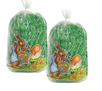 2x 30g Easter Grass out of Paper for Decoration IN Vigorous Green Eggs Nest