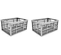 2x 32L Folding Crates