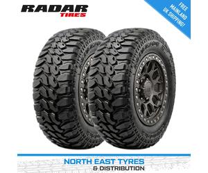2X 33 12.50 20 RADAR RENEGADE M/T R7 | NEW 4x4 MUD TERRAIN TYRES | M+S 114Q