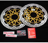 2x 330mm Brembo HPK Front Brake Discs for Kawasaki ZX-10R 2016-2020 - 208B85922