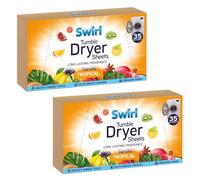 2x 35 Swirl Laundry Sheets - Tropical - Bundled by GetInStyle Shop