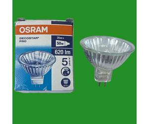 2x 35W (=50W) Osram MR16 GU5.3 48865 WFL 12V Halogen Reflector Spot Light Bulb